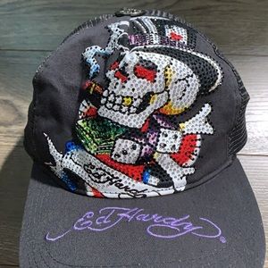 Ed hardy hat cute emo
